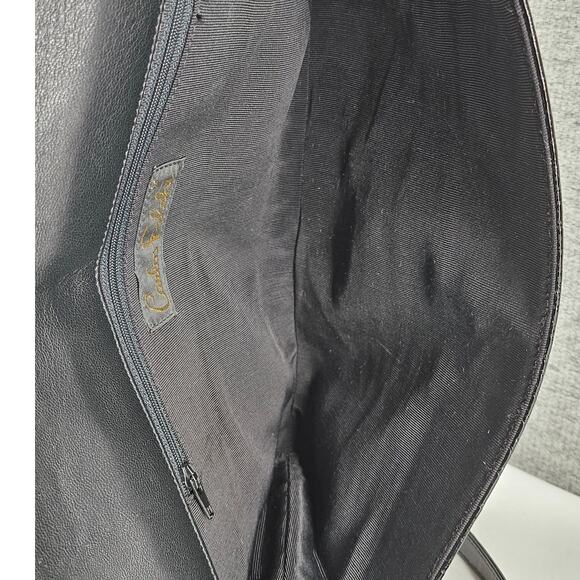 CARLOS FALCHI VINTAGE RARE BLACK CROC HANDBAG W/ SNAP CLOSURE 12.5" L X 6" H - Picture 14 of 14